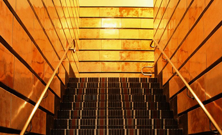 denkmalgeschützter Treppenaufgang im Kontorhaus