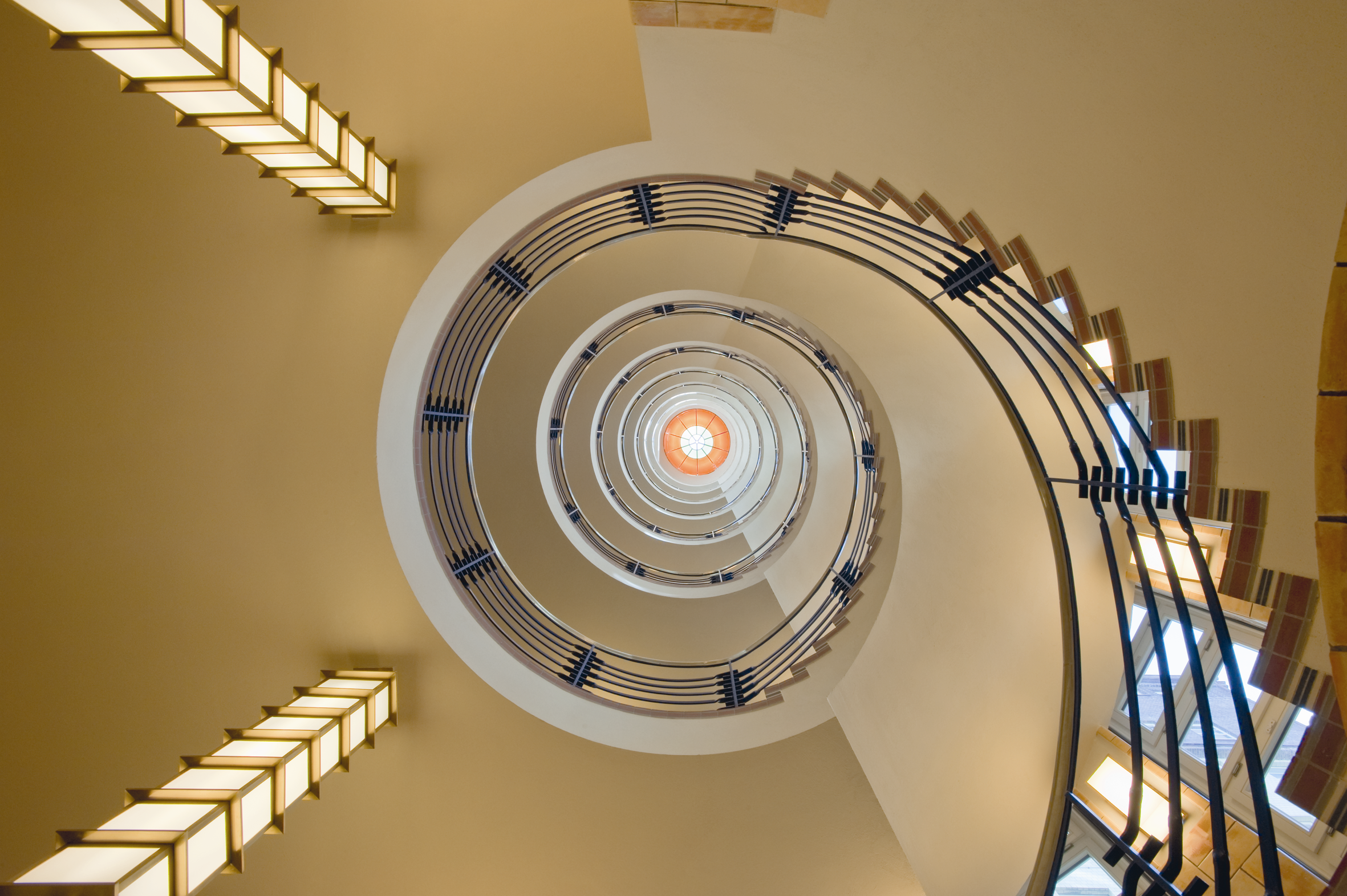 spiralförmiges Treppenauge Brahms Kontor